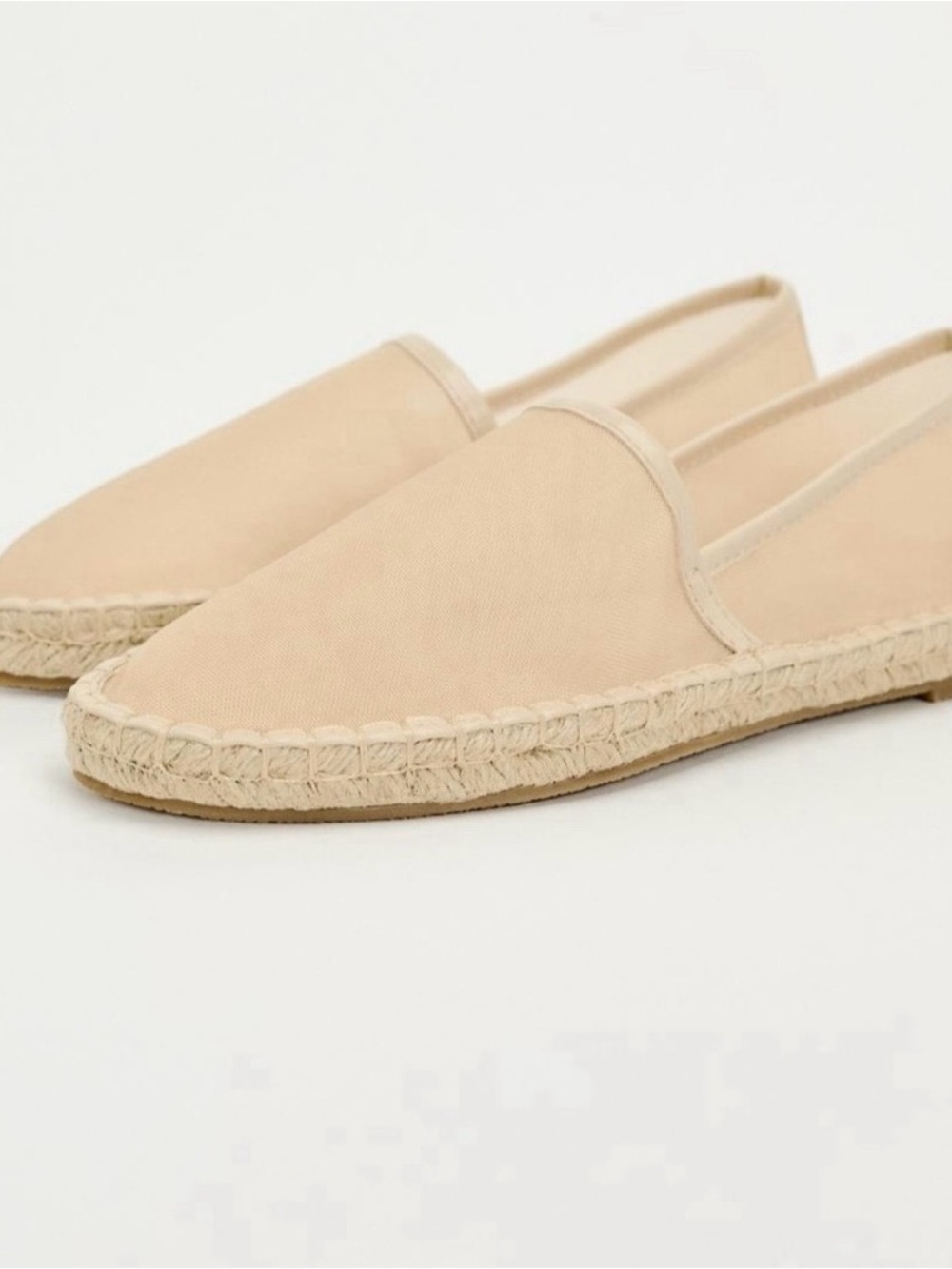 NWOT Zara Natural Espadrille Slip-Ons for Women